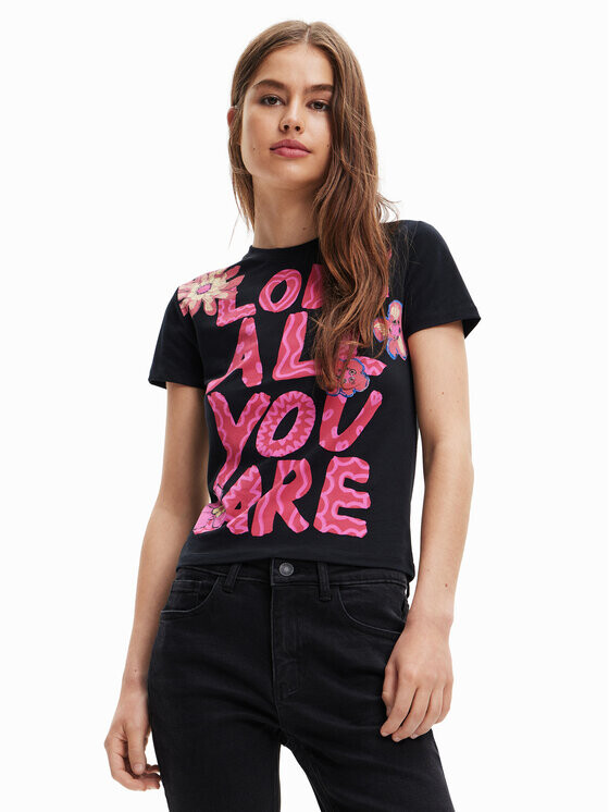 

Футболка стандартного кроя Desigual, черный
