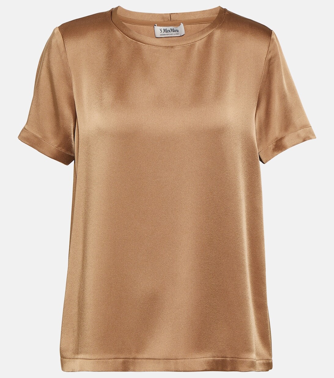 

Атласный топ Rebecca 'S MAX MARA, бежевый