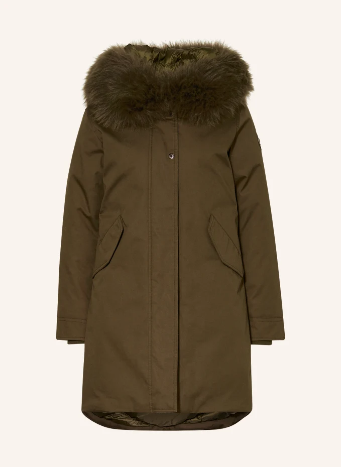 

Пуховая парка со съемным воротником Woolrich, зеленый
