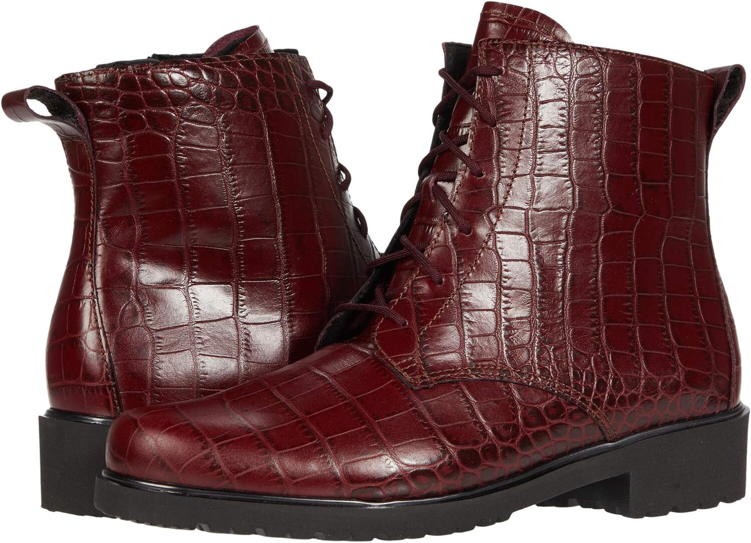 

Ботинки на шнуровке Finnley Munro, цвет Red Croc/Metallic Welt