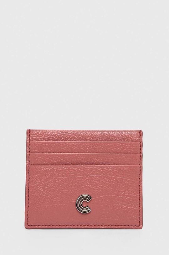 

Кожаная визитница Coccinelle, розовый