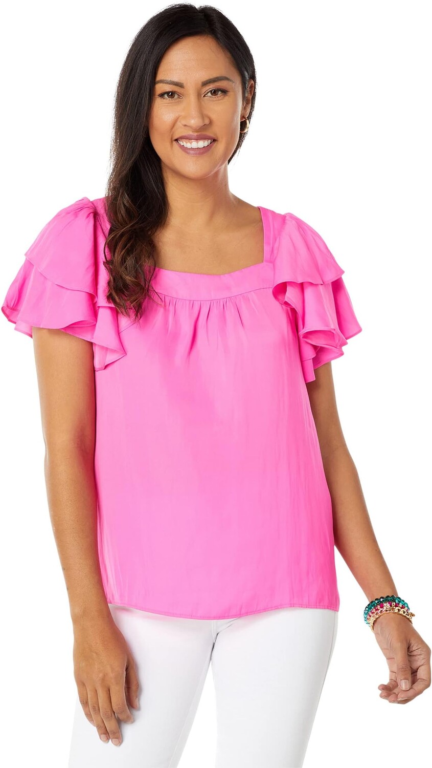 

Девина Топ Lilly Pulitzer, цвет Plumeria Pink