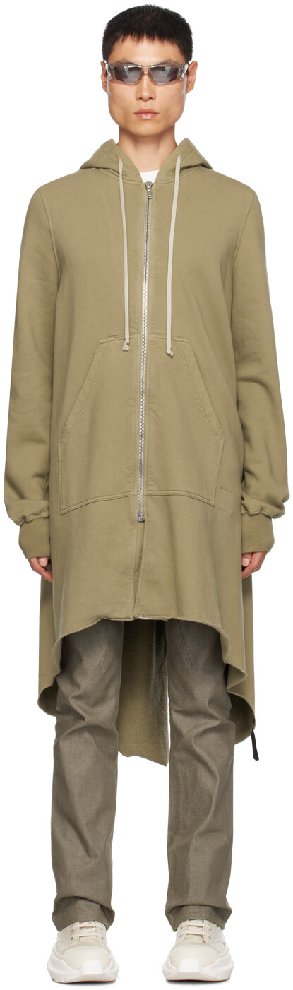 

Зеленый худи с рыбьим хвостом, бледный Rick Owens DRKSHDW
