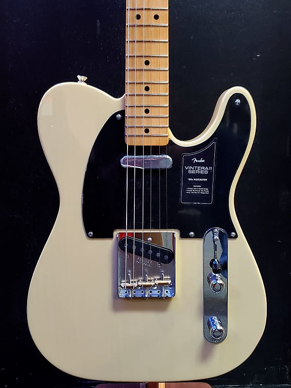 

Электрогитара Fender Vintera II '50s Nocaster with Maple Fretboard 2023 Blackguard Blonde w/FREE Pro Setup