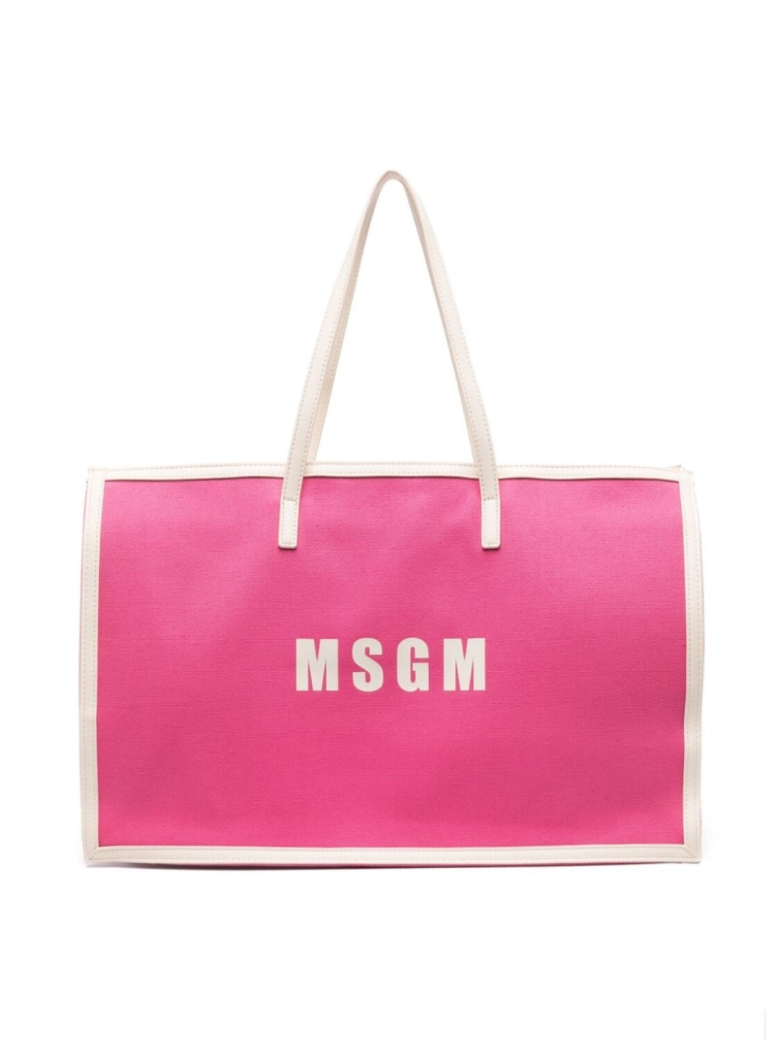 

MSGM Kids сумка-тоут с контрастной окантовкой, розовый
