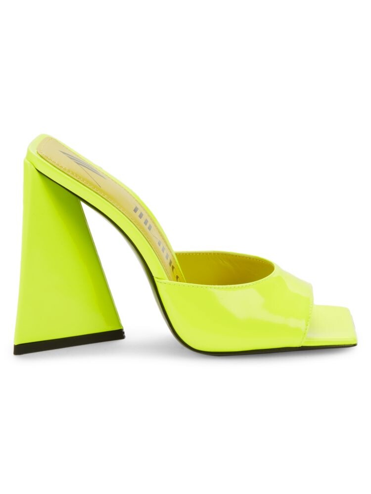 

Мюли Devon на расклешенном каблуке The Attico, цвет Fluo Yellow