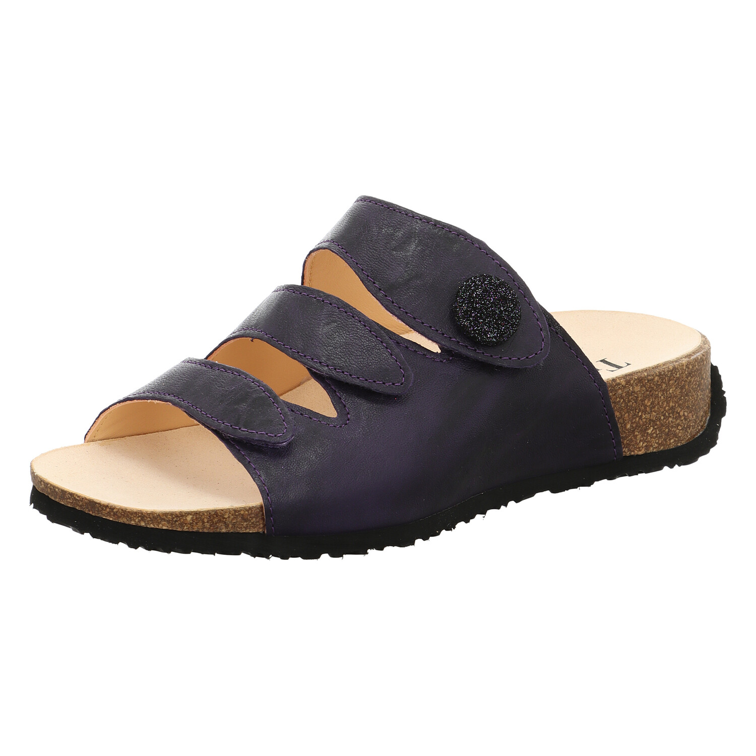 

Мюли Think! Tieffußbett Pantolette MIZZI DAMEN, цвет Lila/Kombi