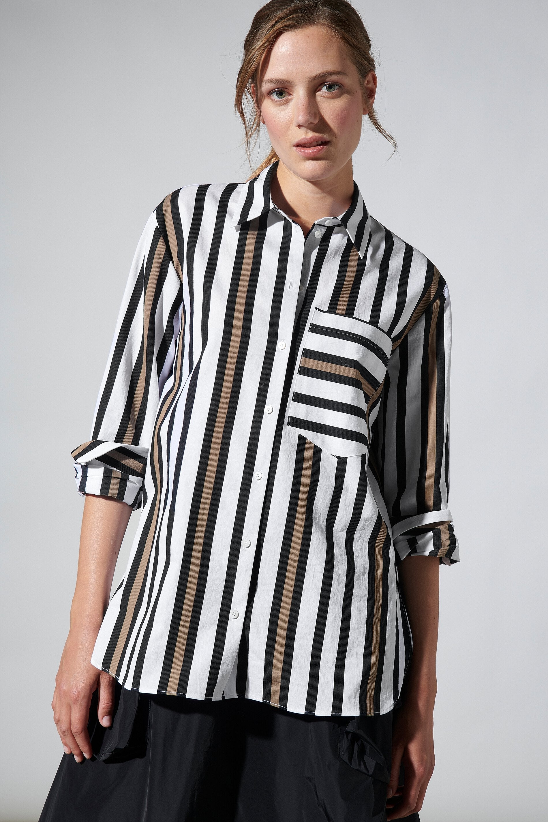 fashion printed blouse Рубашка с фантазийными полосками LUISA CERANO, цвет the fancy blouse stripe