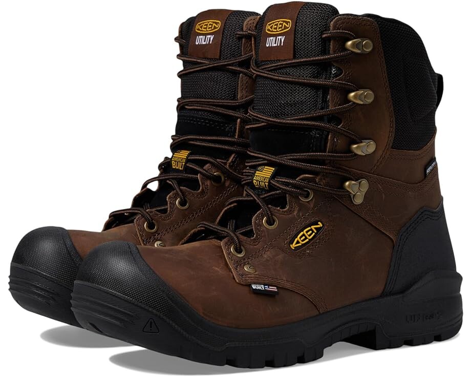 

Ботинки KEEN Utility Independence 8" Waterproof Soft Toe, цвет Dark Earth/Black