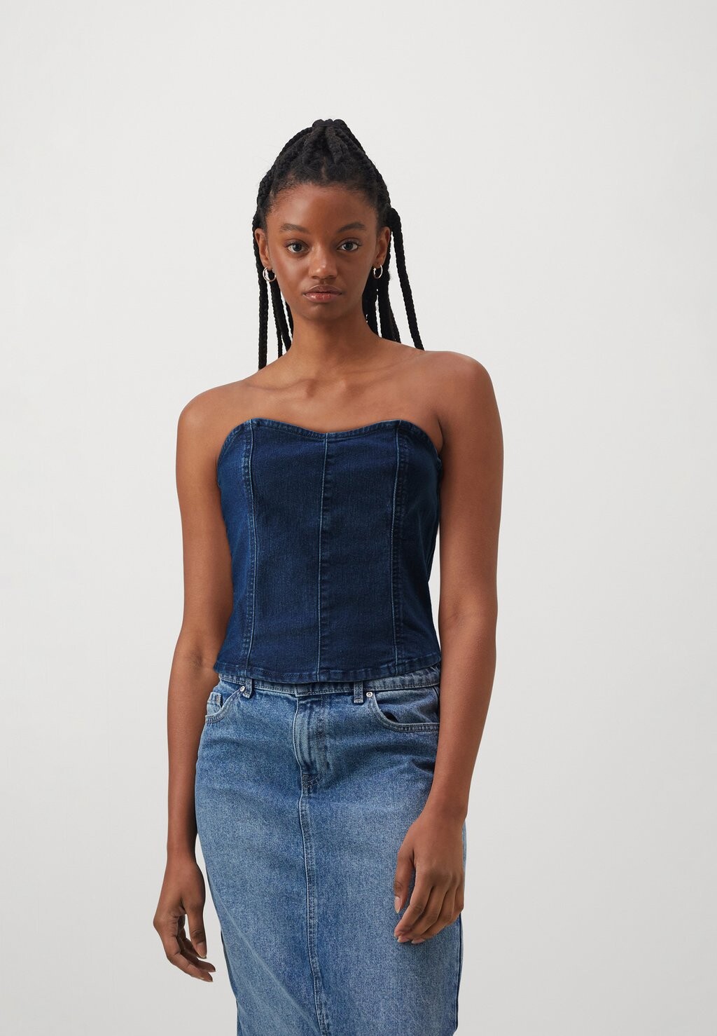 

Топ VMSHERIDAN Vero Moda, цвет dark blue denim