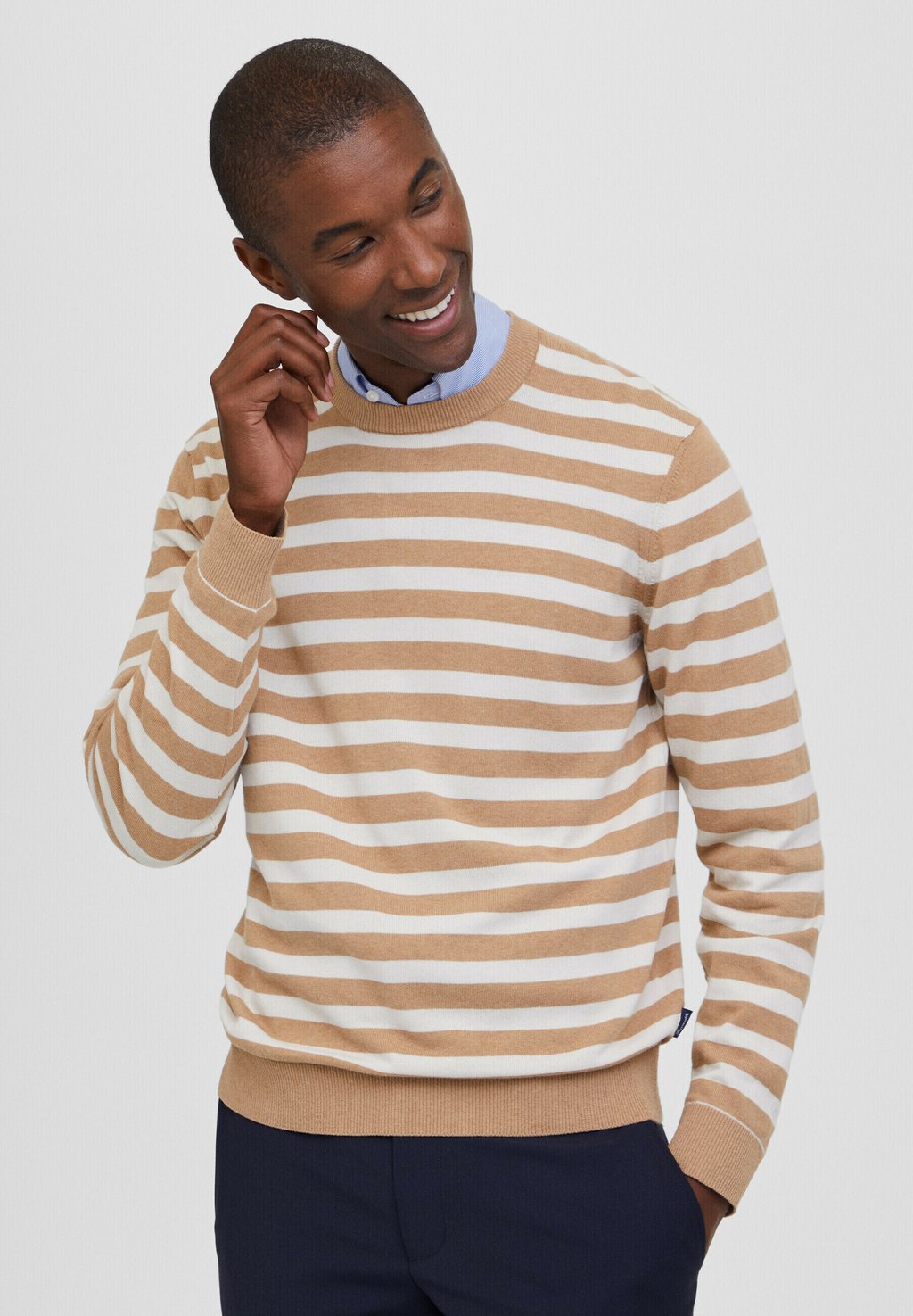 Вязаный свитер Façonnable, цвет ecru multi