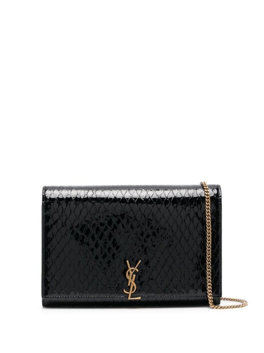 

Saint Laurent кошелек Cassandre на цепочке, черный