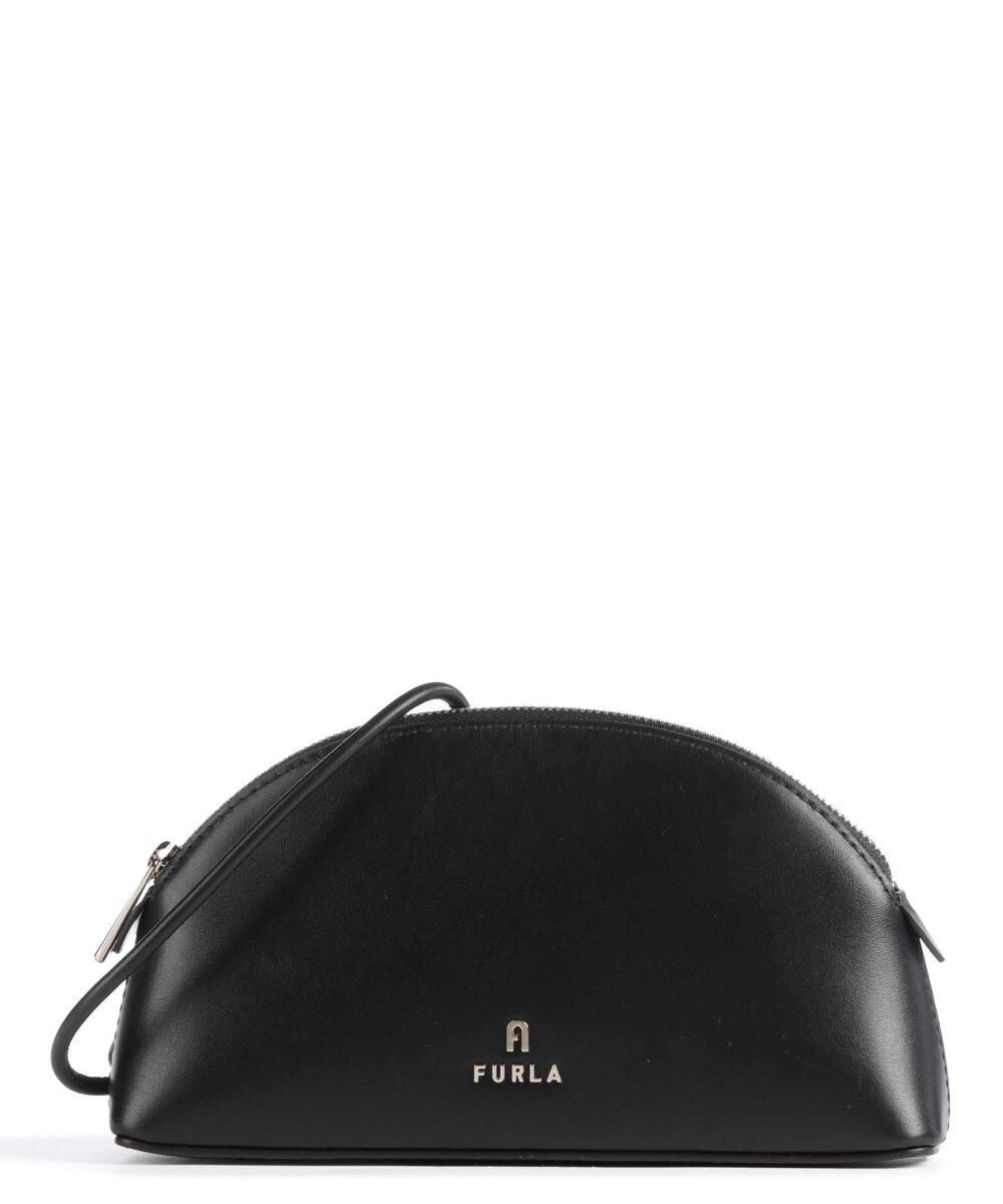

Сумка через плечо Camelia Mini из мелкозернистой кожи Furla, черный