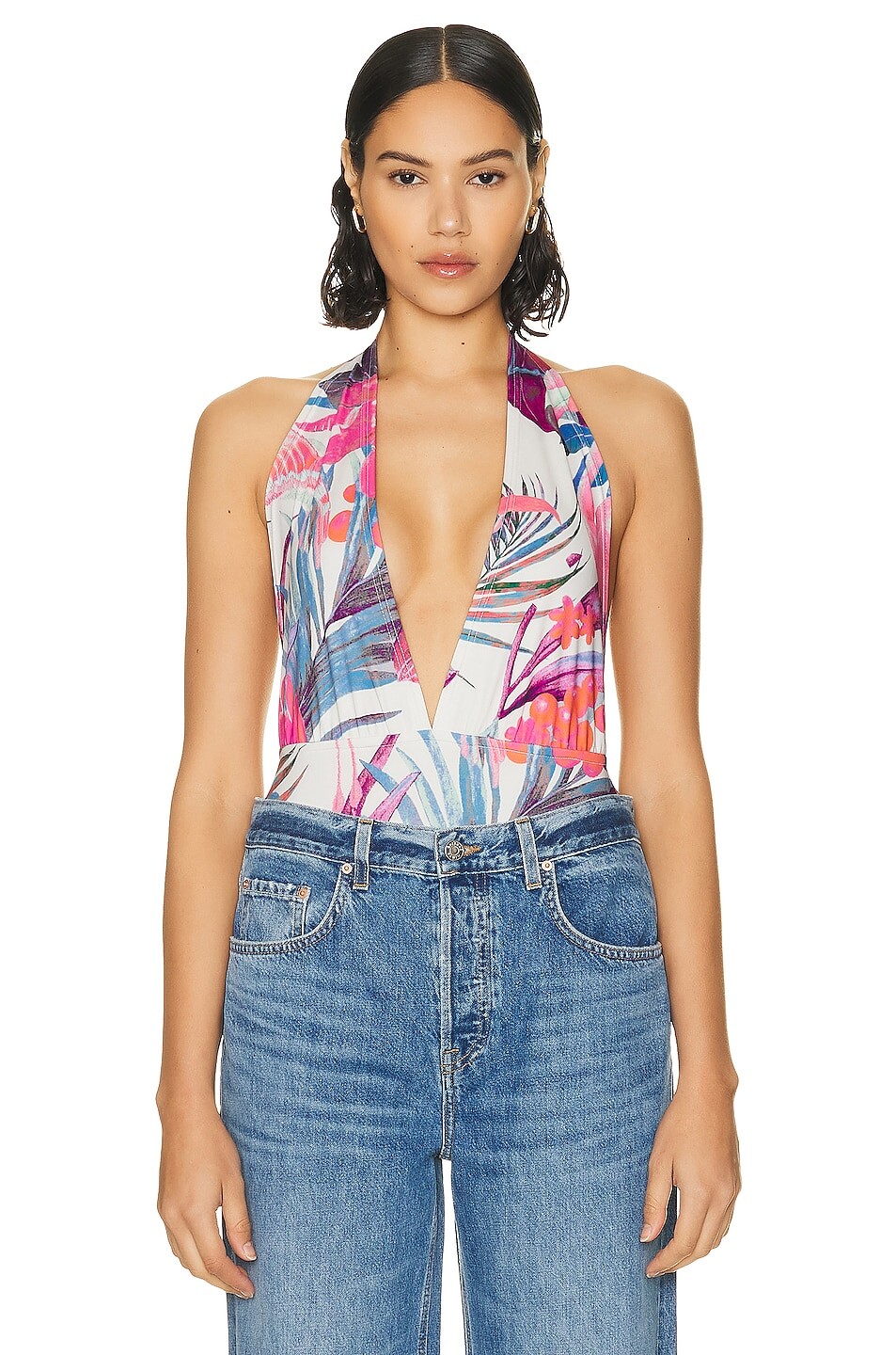 

Боди Rococo Sand Zazu, цвет Pink & Purple Tropical