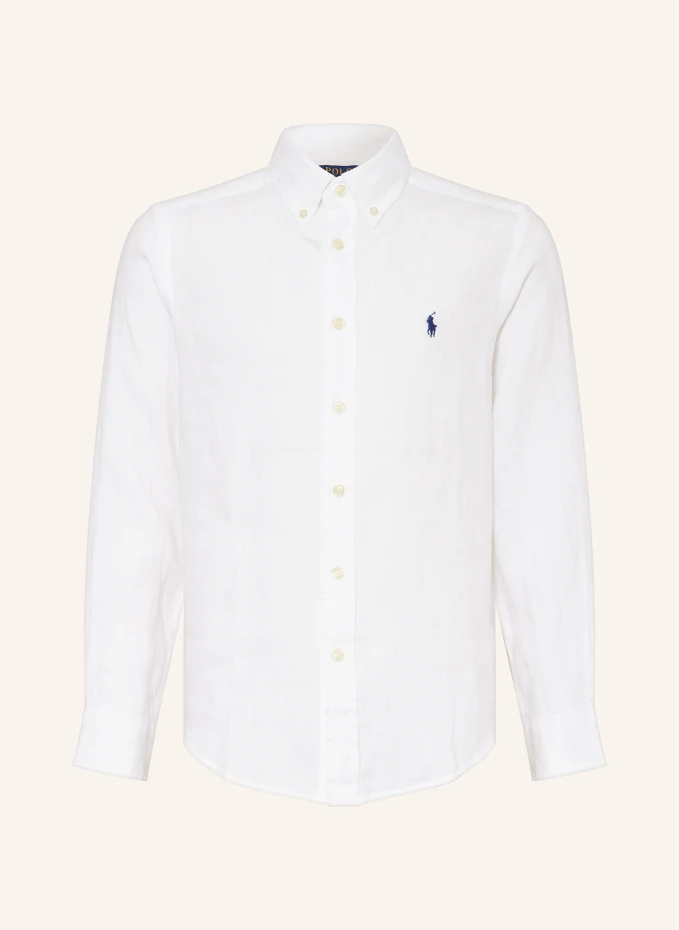 

Льняная рубашка Polo Ralph Lauren, белый