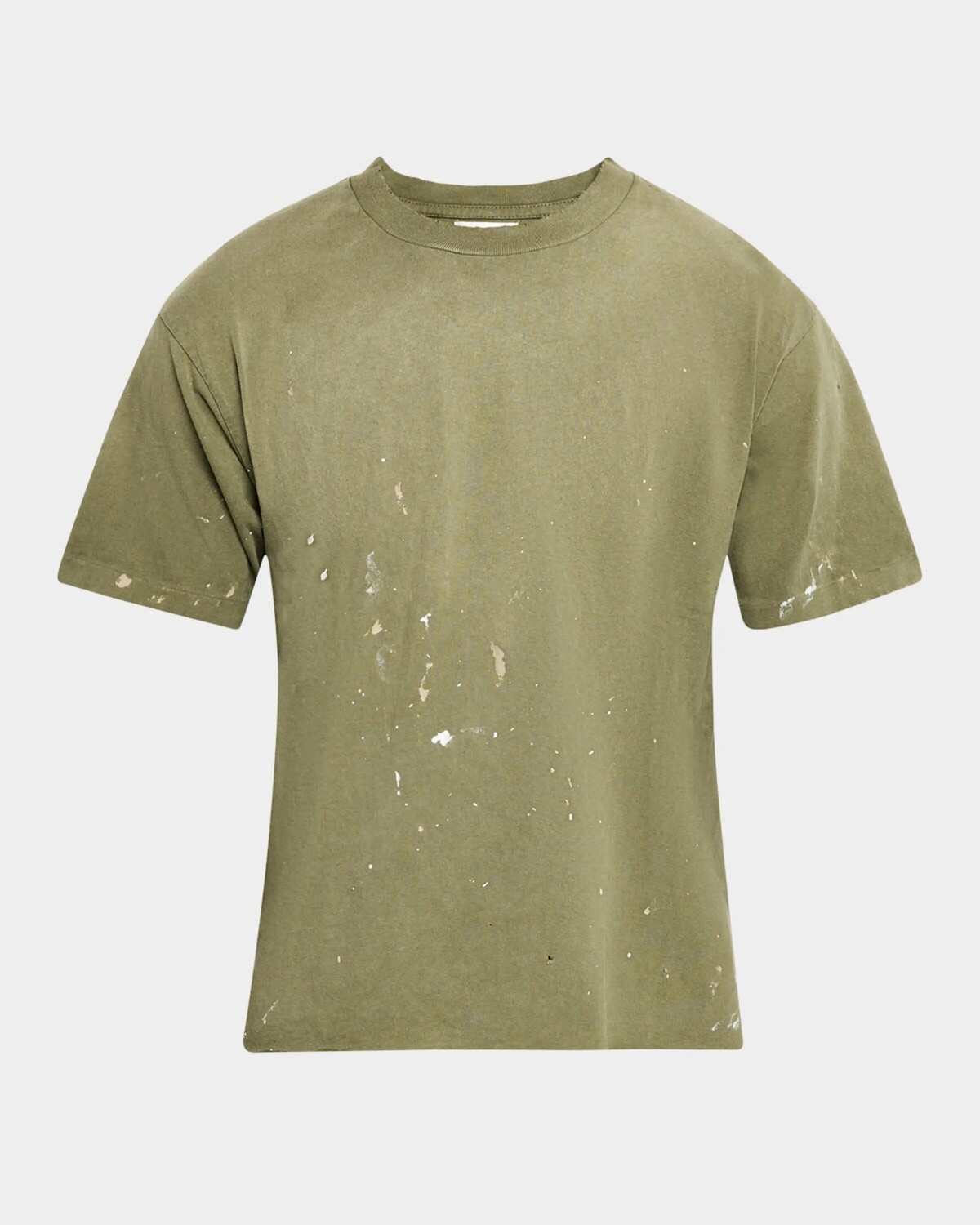 

Мужская футболка Odeon Paint Splatter John Elliott, цвет Olive