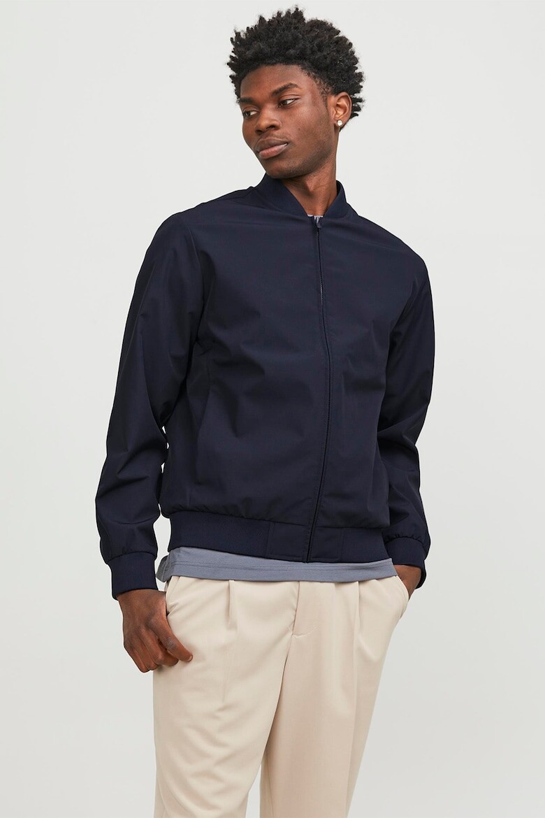

Бомбер с боковыми карманами Jack & Jones, синий