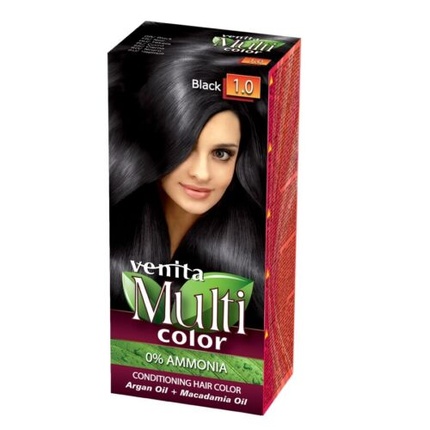 Краска для волос VENITA MultiColor Hair Care 1.0 Черный 100мл