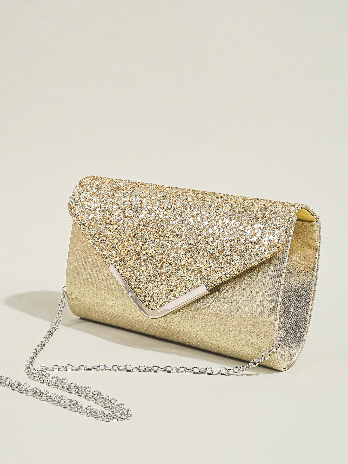 Женская вечерняя сумка-конверт, золото сумка клатч неушанка вечерняя зеленый