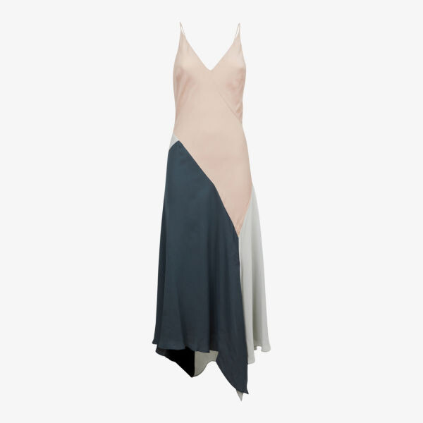 

Платье макси Hudson в стиле колор-блок Reiss, цвет nude