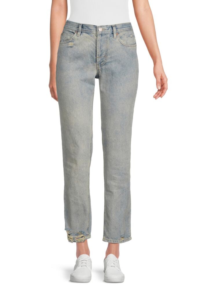 

Джинсы узкого кроя с высокой посадкой Unknown Legend Free People, цвет Sea Mist