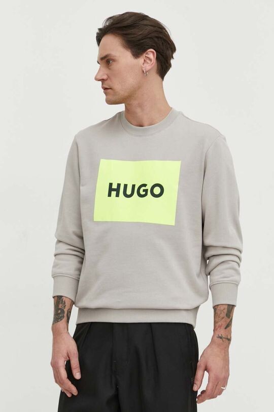 

Хлопковая толстовка Hugo, бежевый