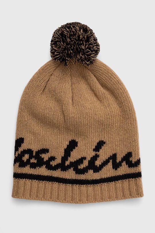 Шерстяная шапка Moschino, бежевый