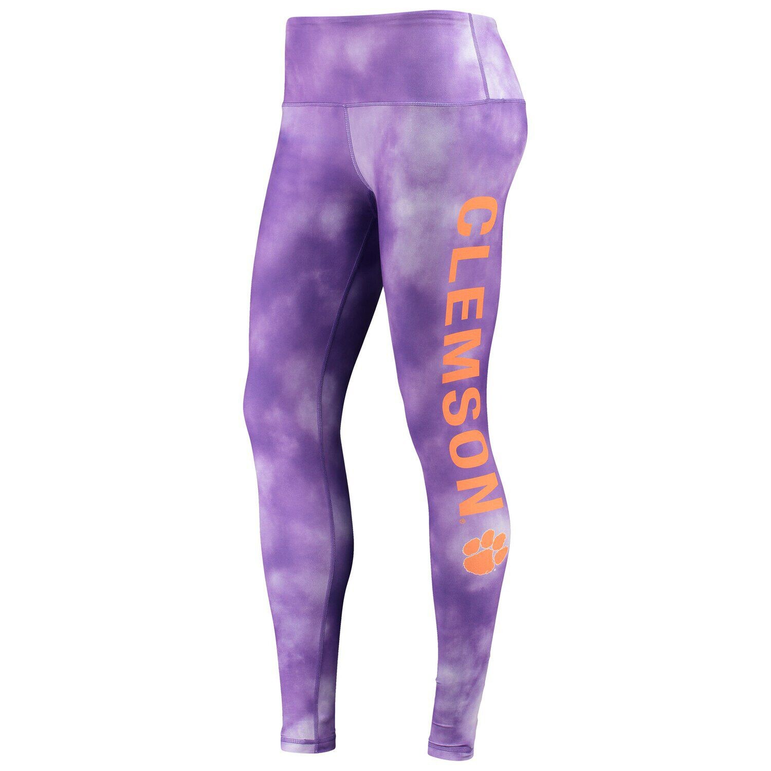 

Женские фиолетовые леггинсы ZooZatz Clemson Tigers Cloud Dye Mist