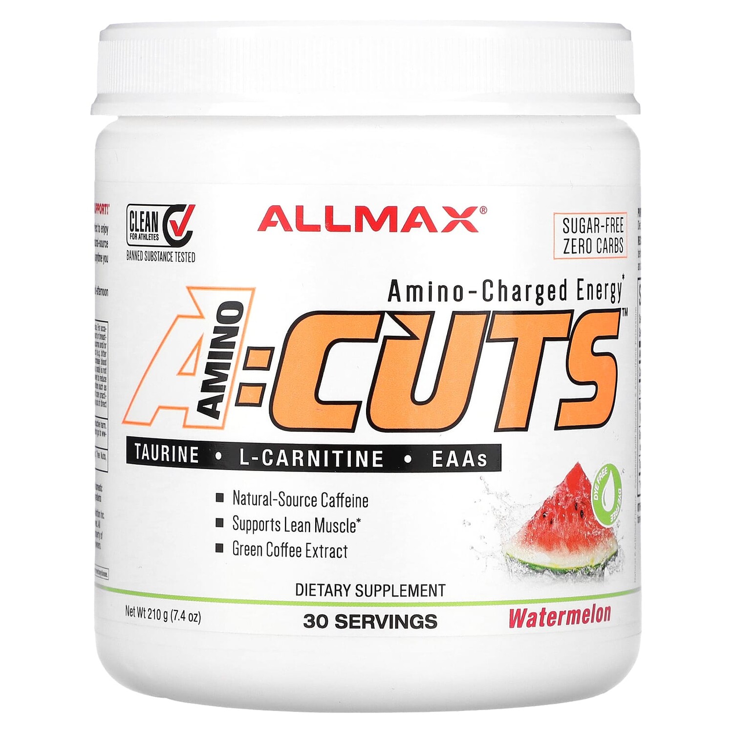 

ACUTS, Energy-Charged Energy, арбуз, 210 г (7,4 унции), ALLMAX