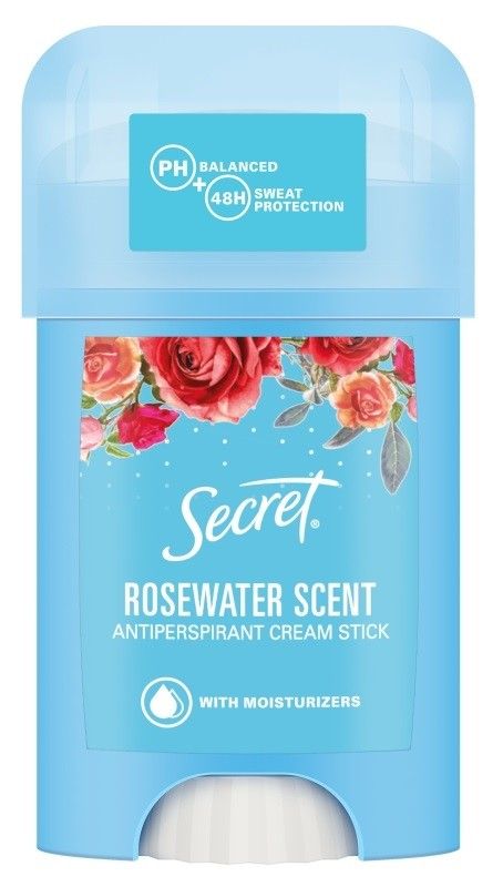 Secret Rosewater антиперспирант для женщин, 40 ml secret rosewater scent розовая вода дезодорант антиперспирант кремовый 40 гр 2 штуки