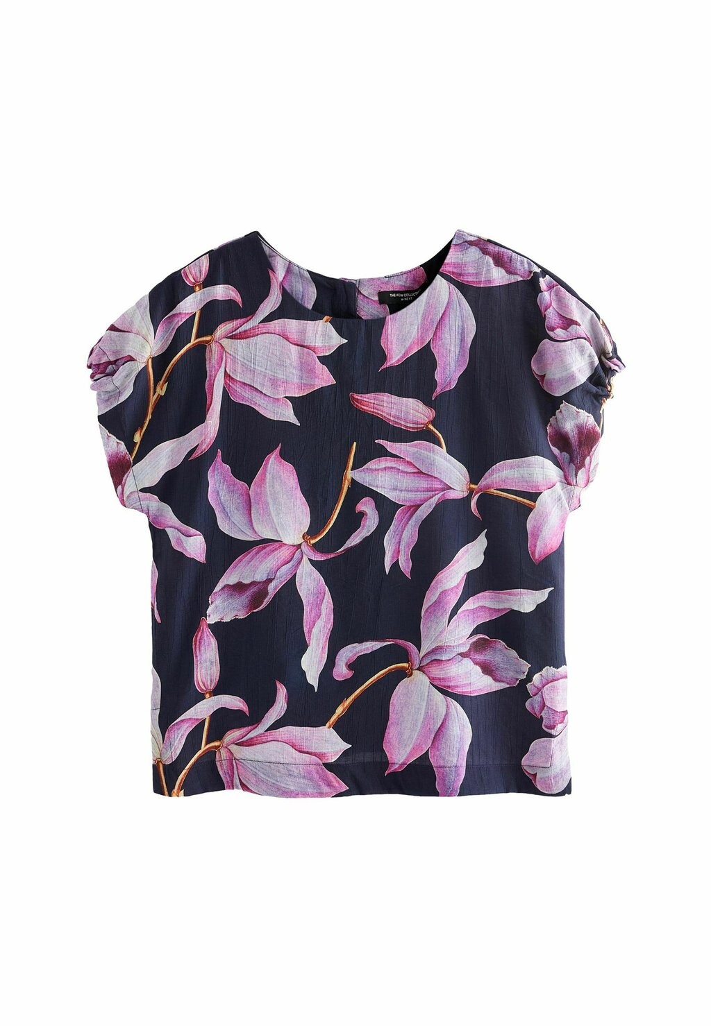 

Блуза GATHERED SHORT SLEEVE TEXTURED BOXY REGULAR FIT Next, синий