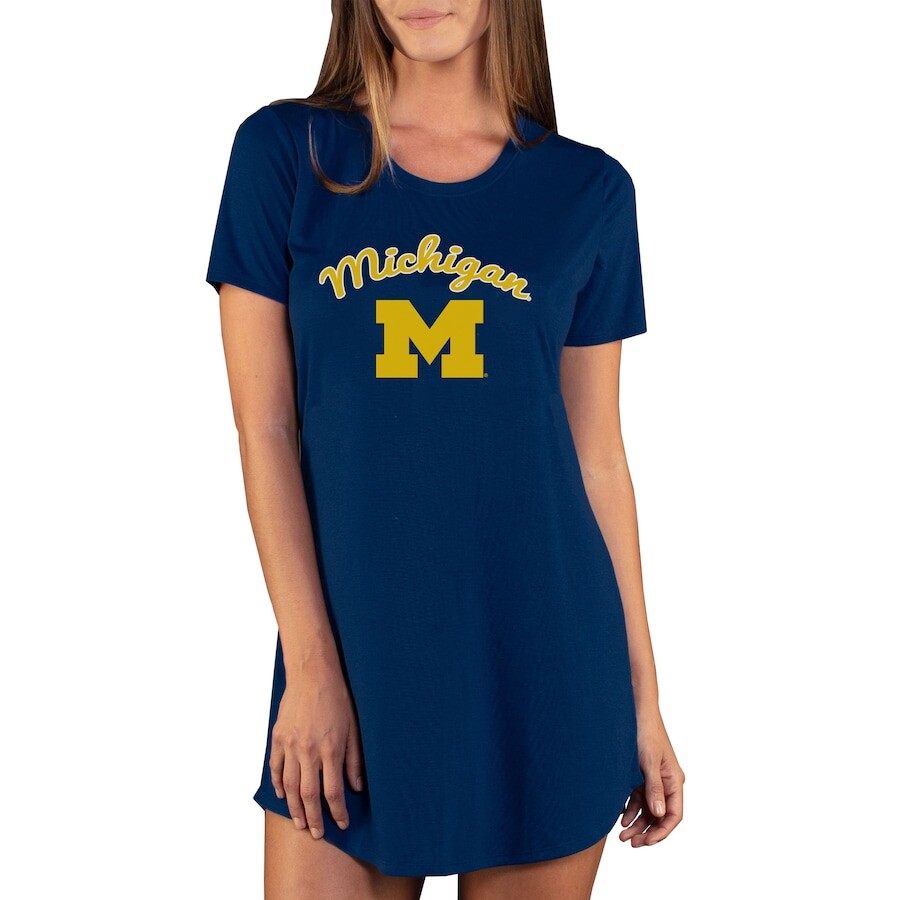 

Ночная рубашка Concepts Sport Michigan Wolverines, нави