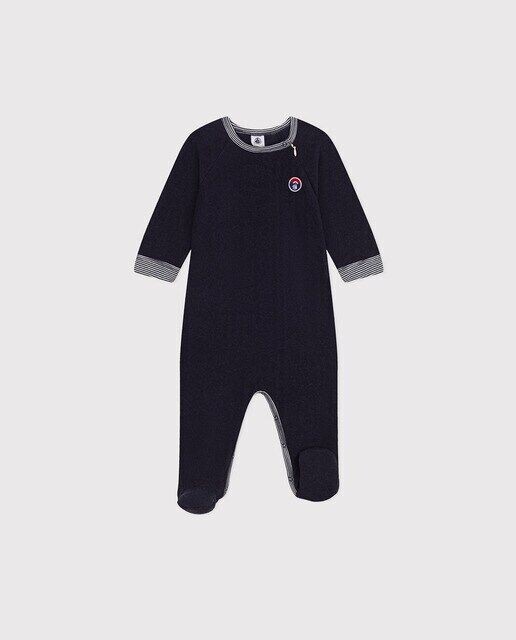 

Детская махровая пижама Petit Bateau, синий