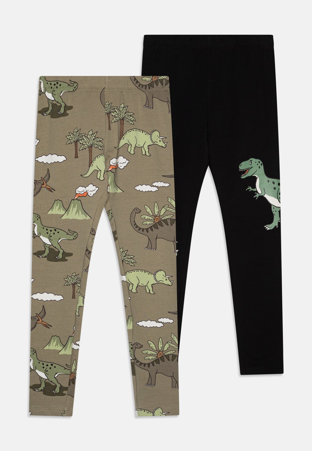 

Брюки DINO UNISEX 2 PACK Leggings Lindex, хаки