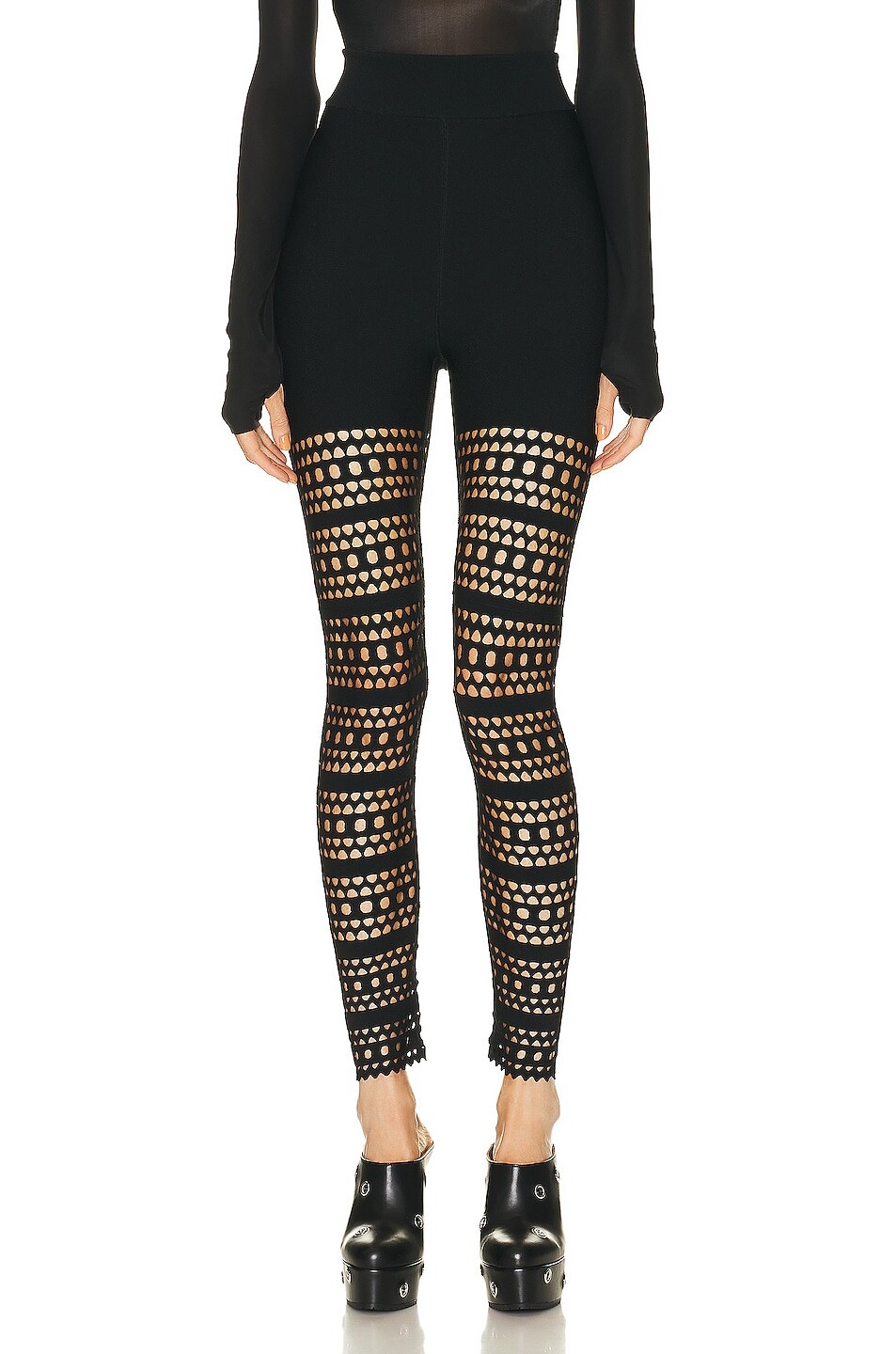 

Брюки Alaïa Vienne Legging, цвет Noir Alaïa