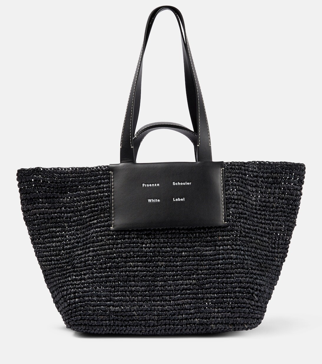 

Большая сумка White Label Morris из рафии Proenza Schouler, черный