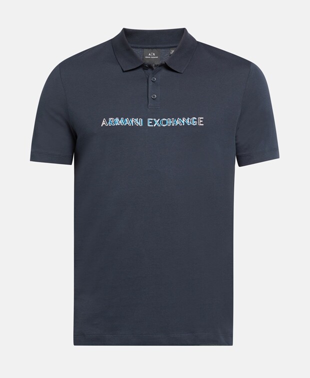 

Рубашка поло Armani Exchange, темно-синий