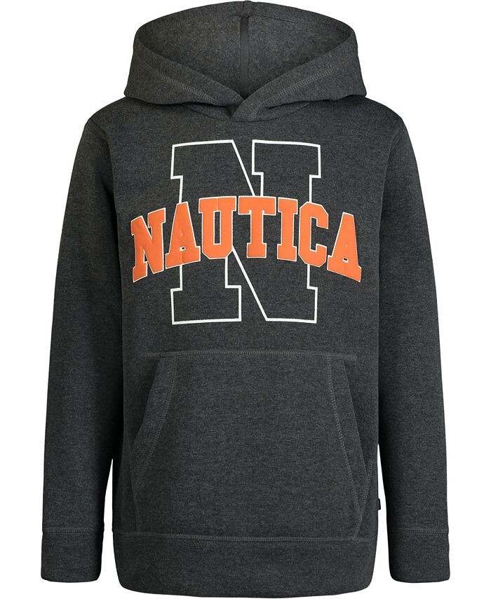 

Однотонное пуловерное худи Little Boys Old School Nautica, серый