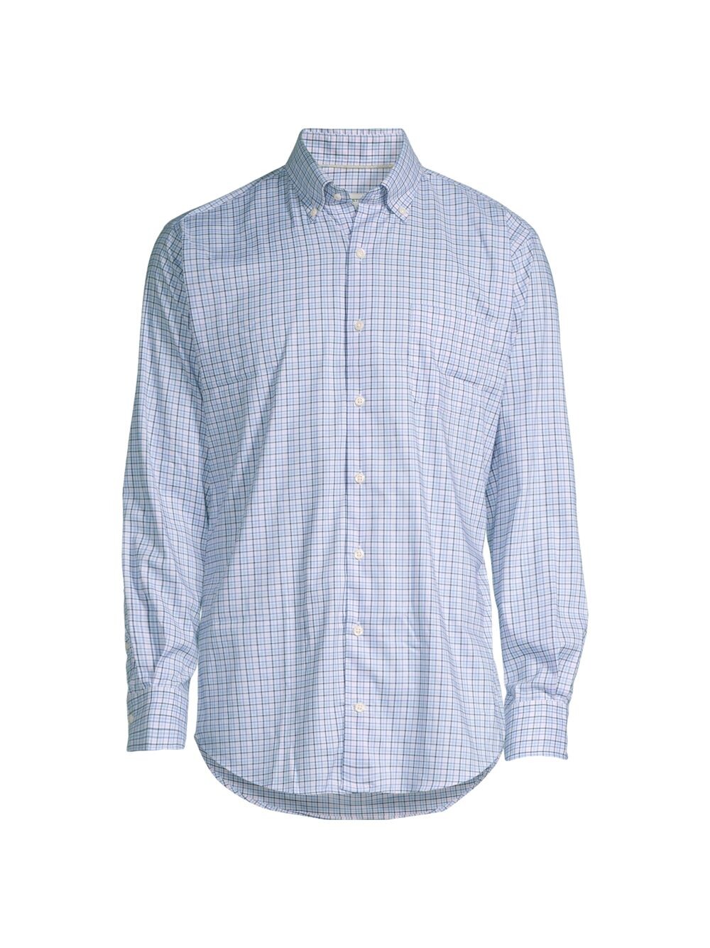 

Клетчатая спортивная рубашка Crown Eddings Peter Millar, синий