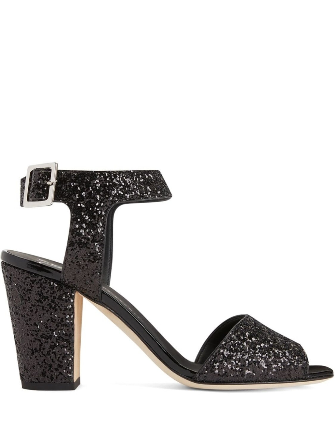

Giuseppe Zanotti босоножки Emmanuelle 80 с блестками, черный