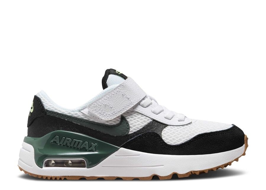 

Кроссовки Nike Air Max SYSTM PS, цвет White Black Vintage Green