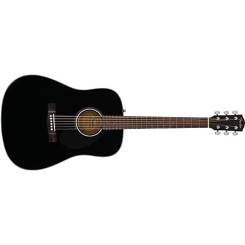 Акустическая гитара Fender CD-60S Dreadnought Acoustic Guitar, Rosewood Fingerboard, Black