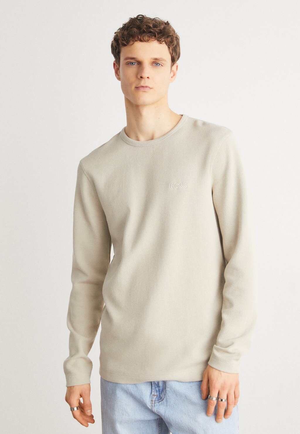

Вязаный свитер TEMPESTO BOSS, цвет light beige