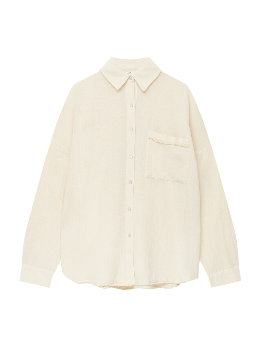 

Блуза Pull&Bear, кремовый