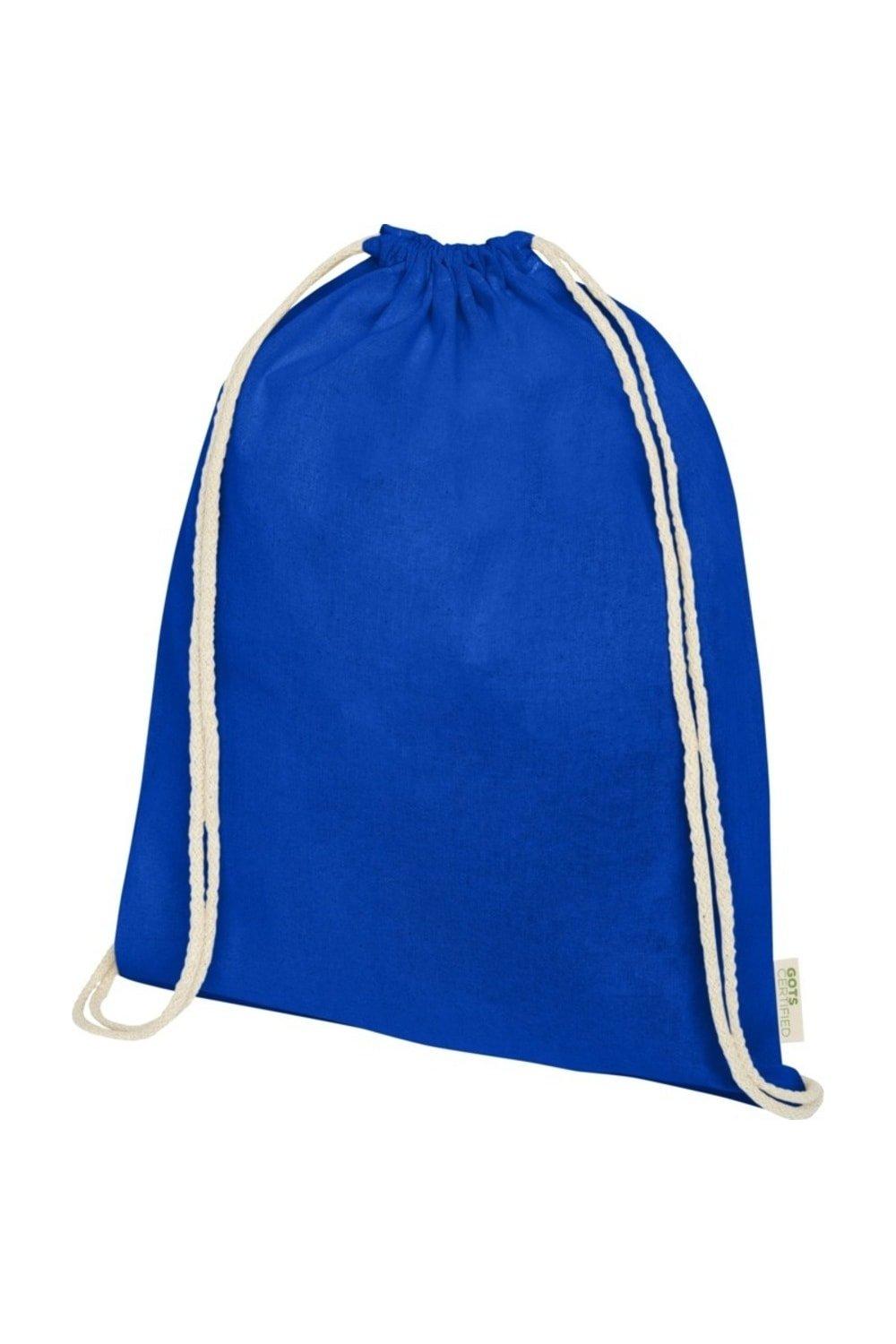 Сумка Orissa из органического хлопка на шнурке Bullet, синий сумка orissa на шнурке bullet красный