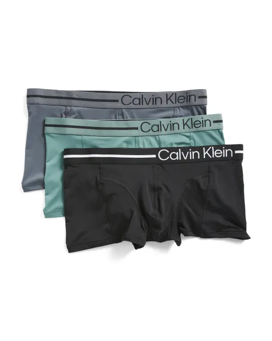 

3 шт. Боксеры-боксеры Renew с низкой посадкой Calvin Klein, черный