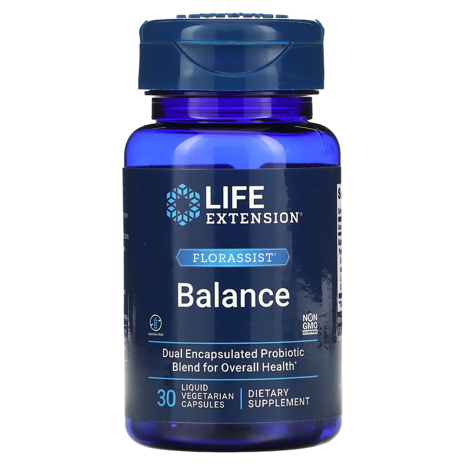 

FLORASSIST Balance, 30 жидких вегетарианских капсул, Life Extension