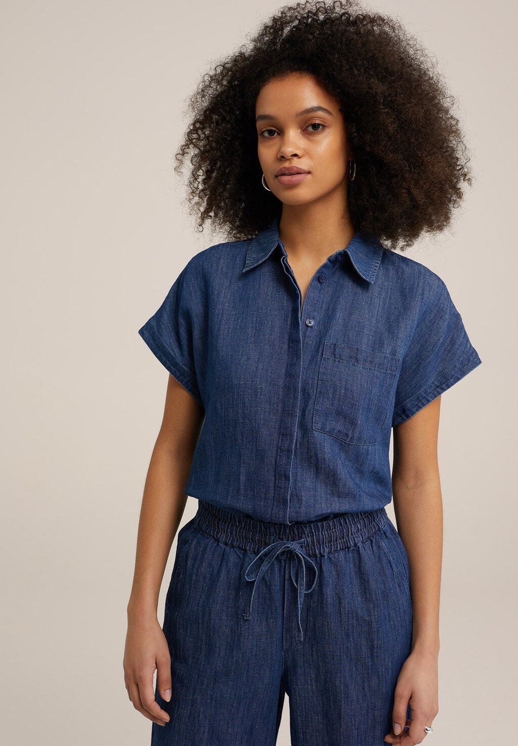 

Блузка-рубашка BLUE RIDGE WE Fashion, цвет blue