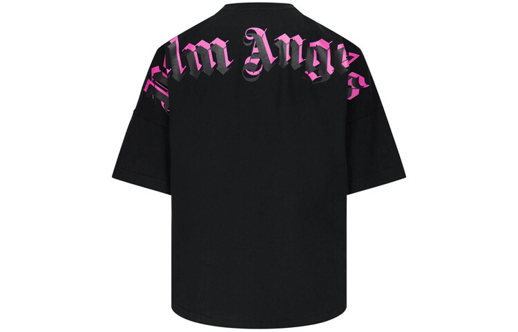 

Palm Angels SS21 Футболка большого размера с принтом и логотипом, черная