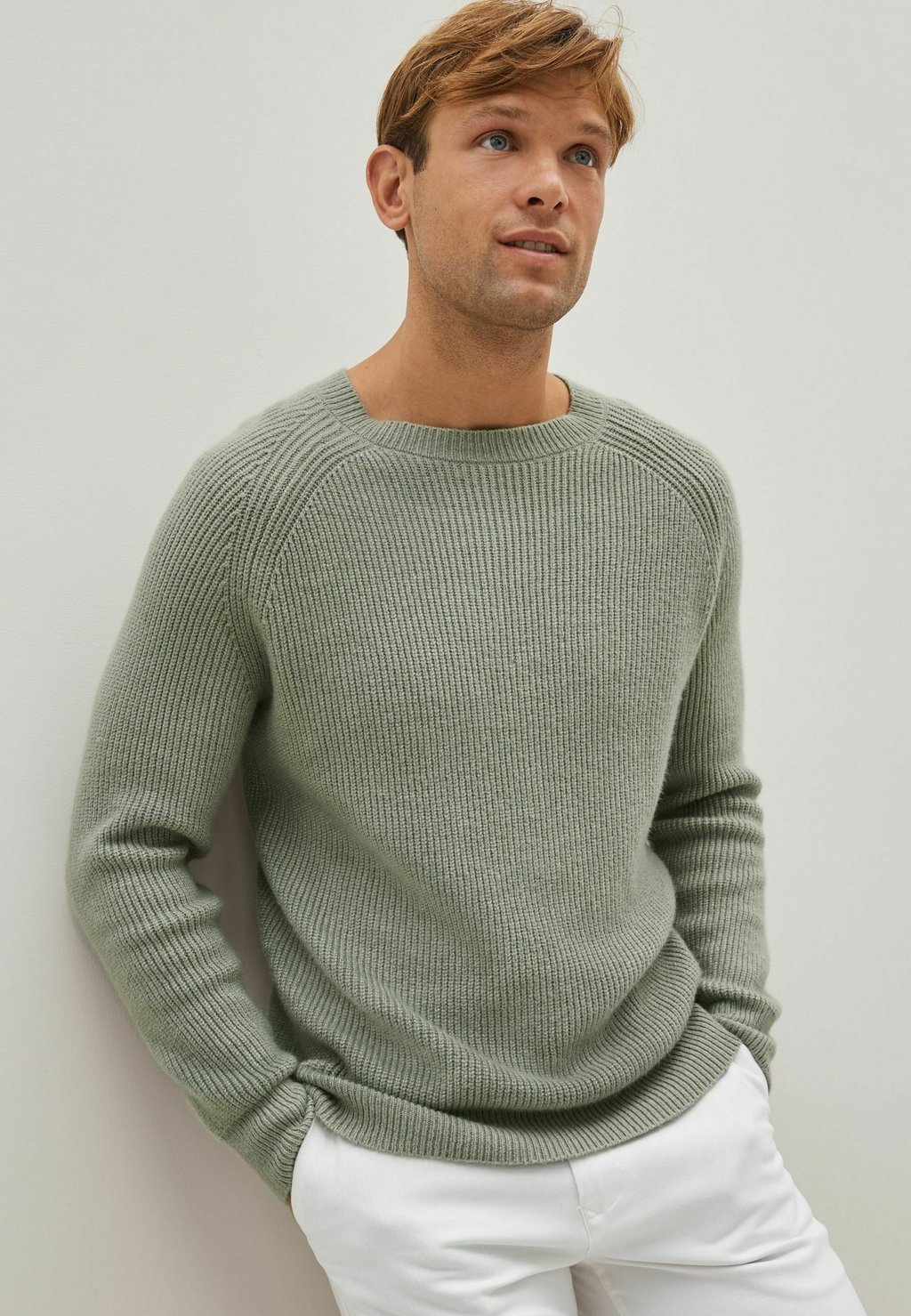 Вязаный свитер COSY CREW Next, цвет dark green